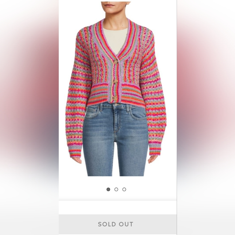 BNWT For the Republic Knit Crop Cardigan